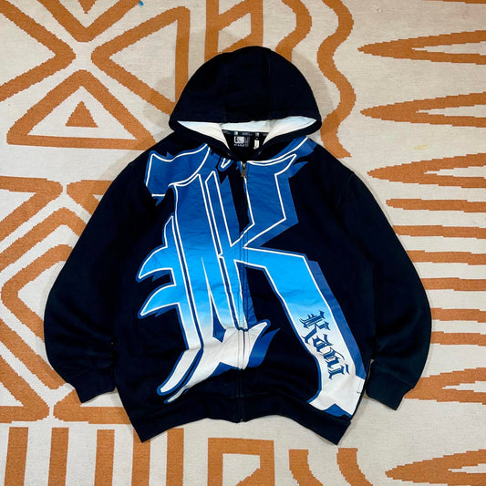 Karl Kani 90s ‘K’ Engram Full Print Zip Hoodie M