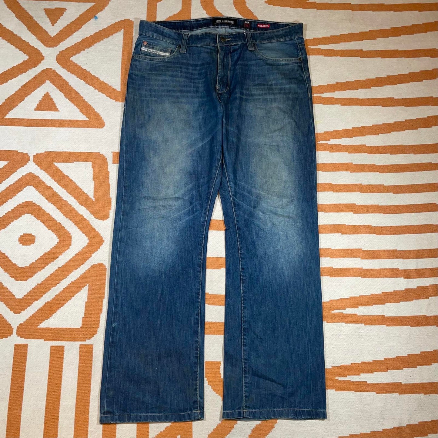 Ecko Unltd. 00s Baggy Blue Denim Jeans 40x34