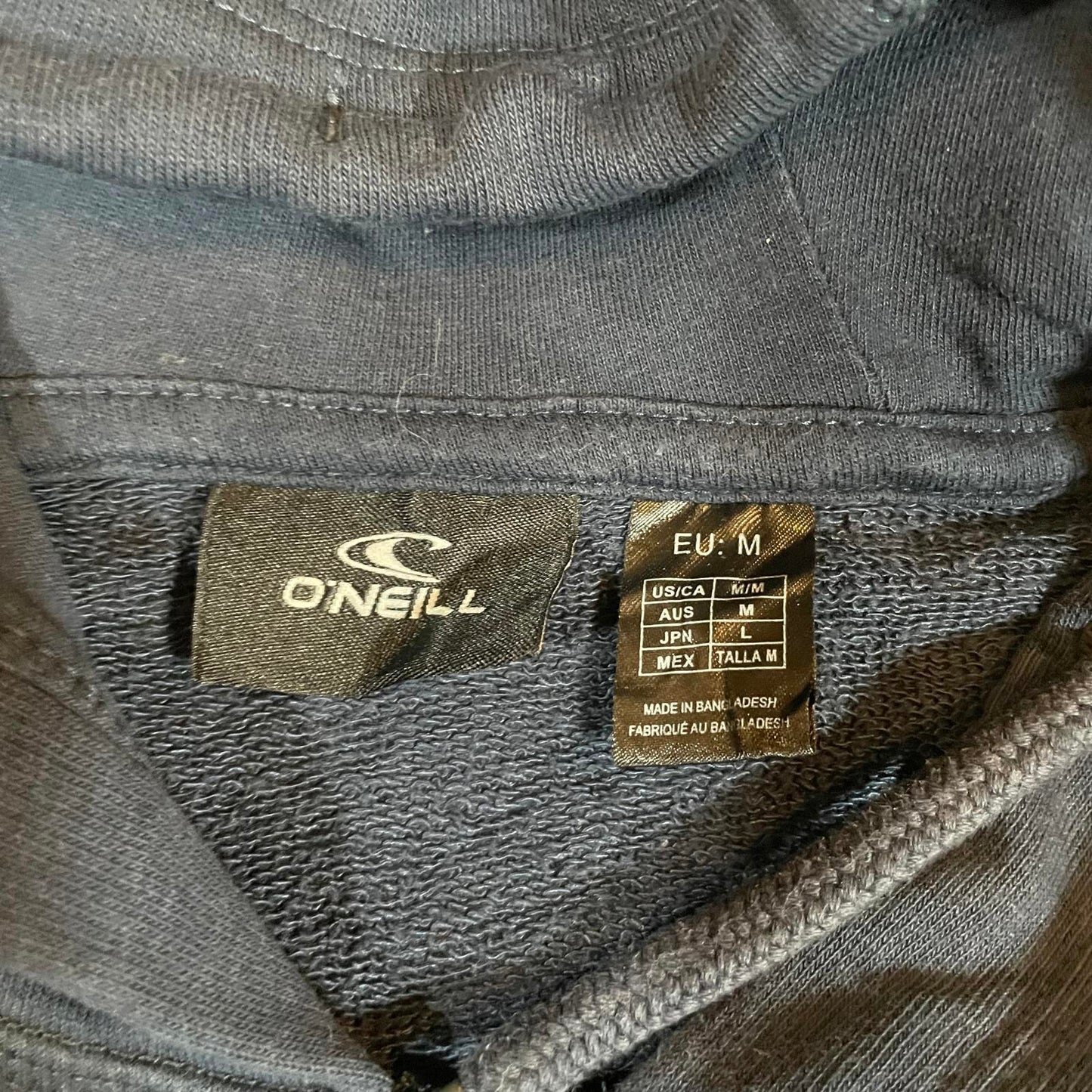 O’Neill 00s Navy Embroidered Zip Hoodie M