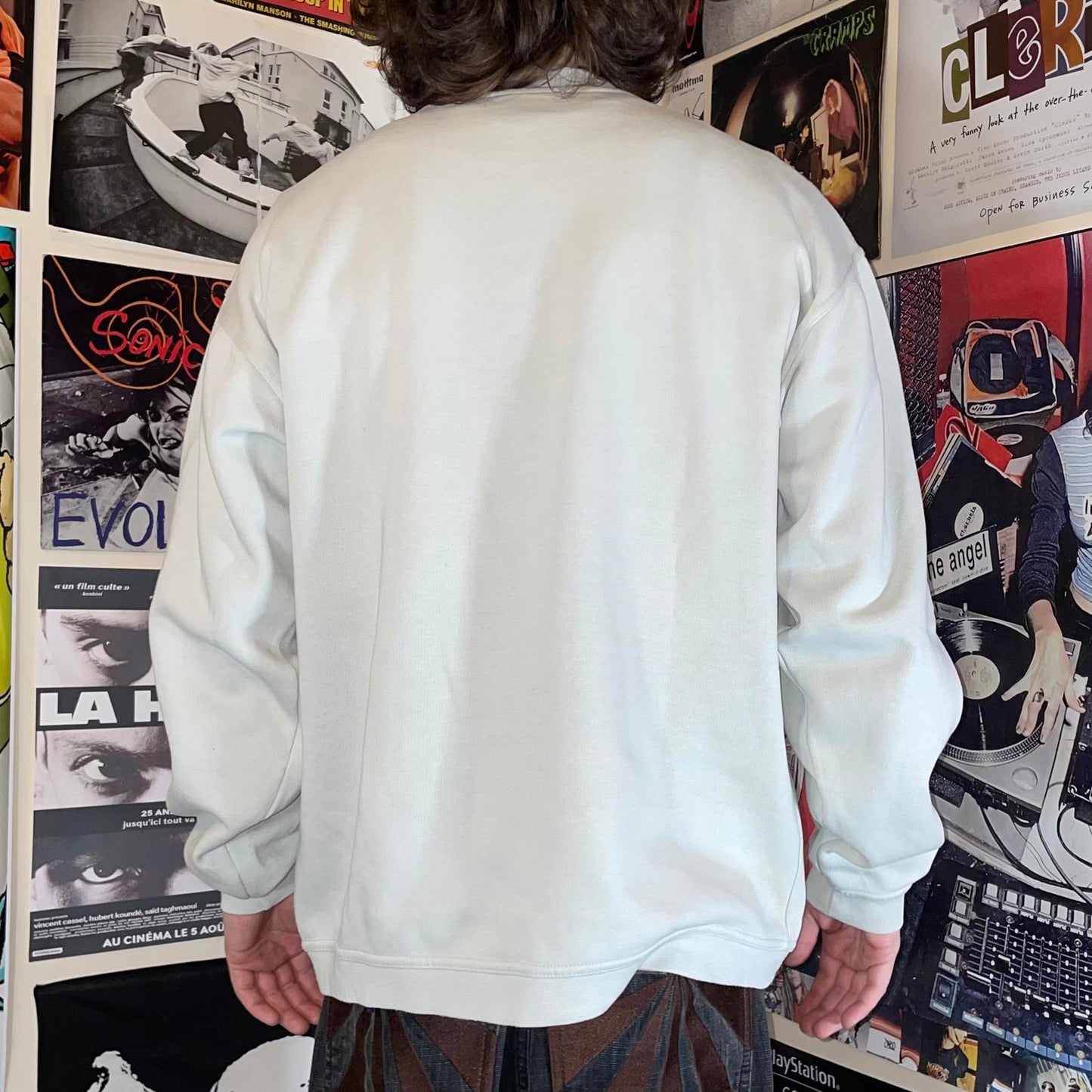 Quiksilver 90s Embroidered Cream Sweatshirt L