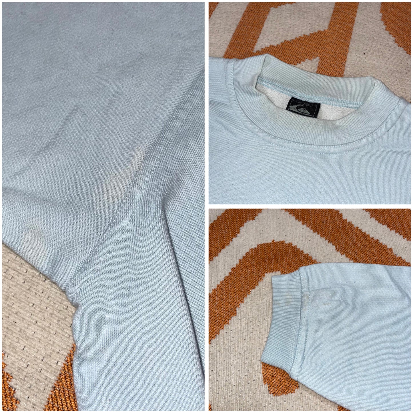 Quiksilver 90s Surf Print Sweatshirt 16/M