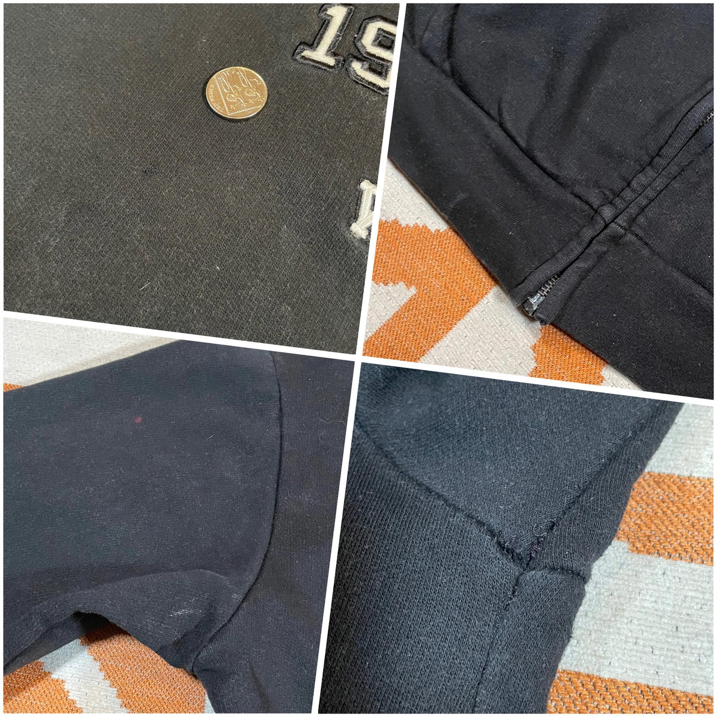 Ecko Unltd. 00s Embroidered Rhino Zip Hoodie L