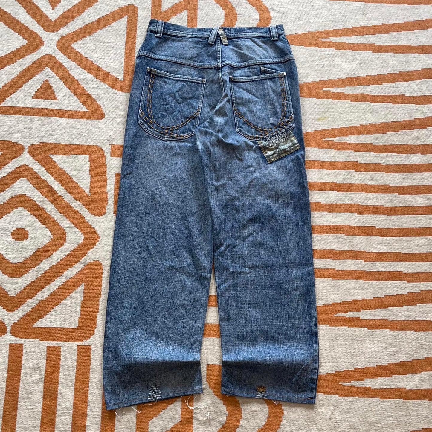 Karl Kani 90s Patched Baggy Jeans 32x34