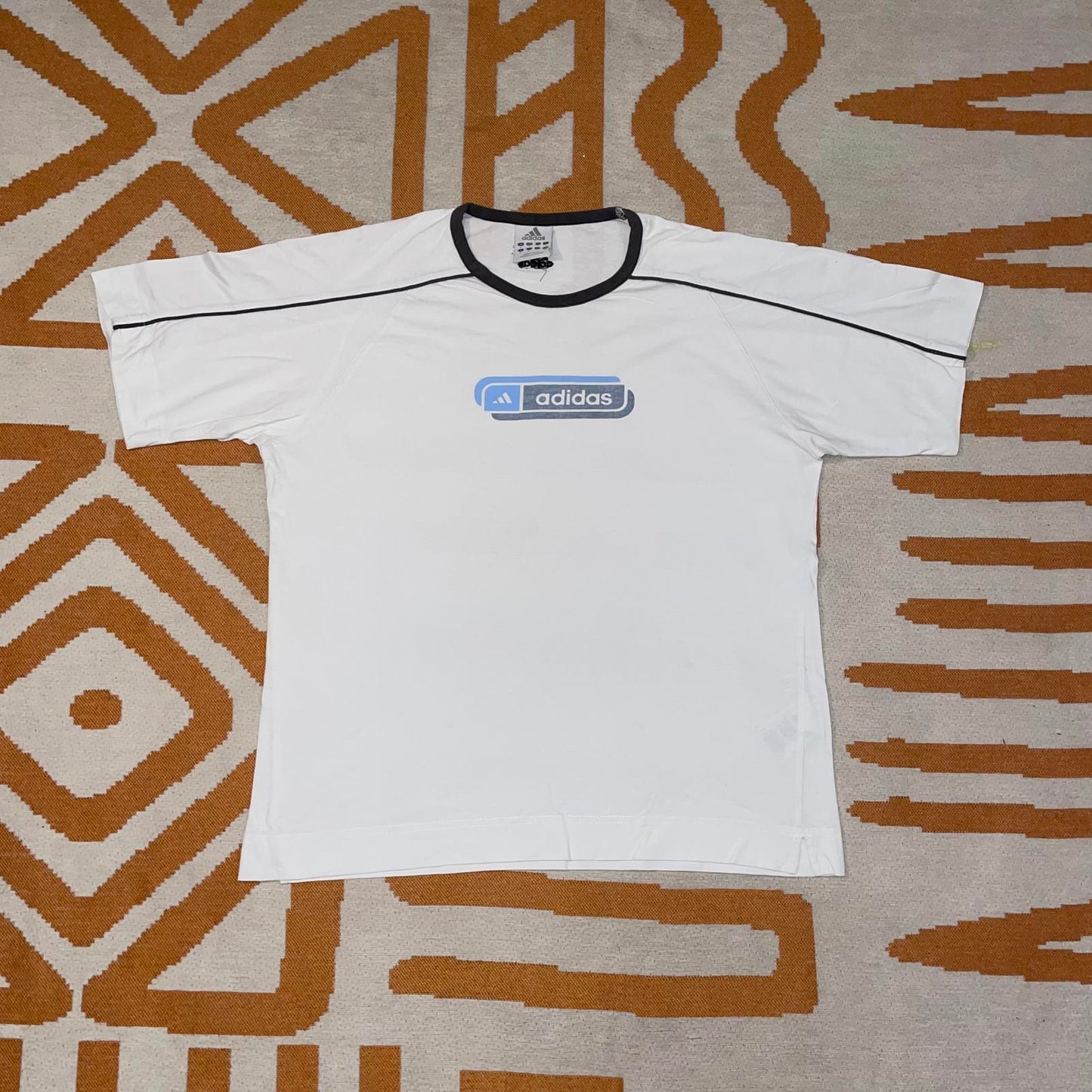 Adidas 00s Printed Ringer T-Shirt M