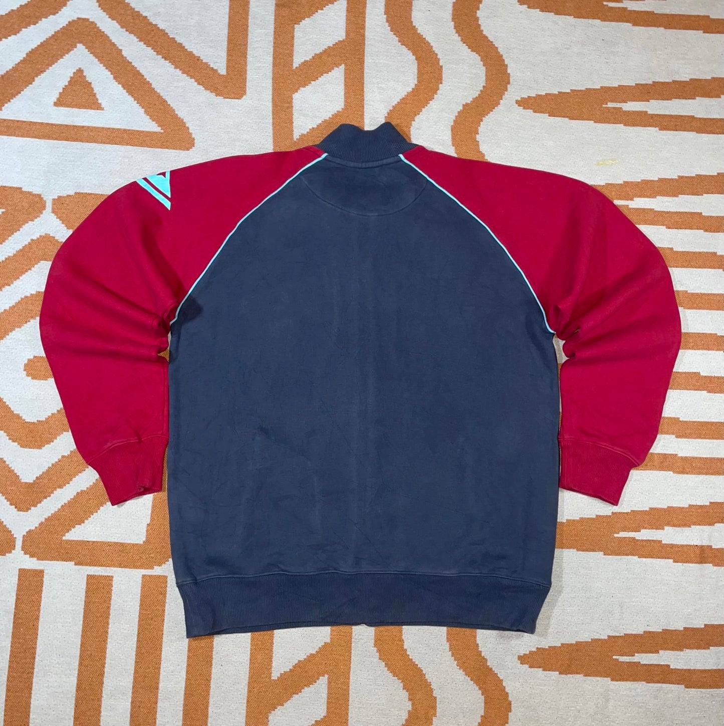 Quiksilver 00s Embroidered Surf Track Jacket M