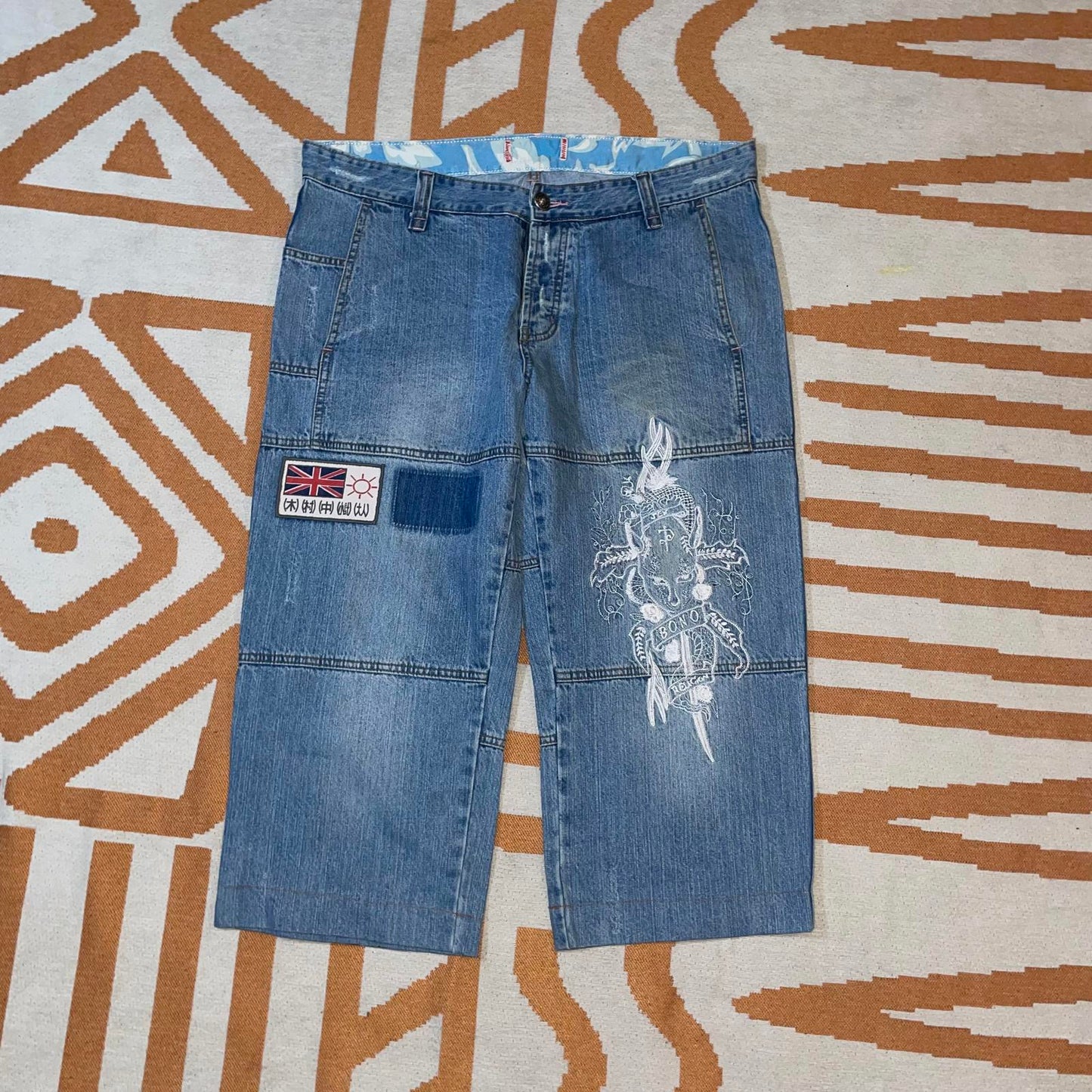 Bono Bono 00s Embroidered Jorts 36x21