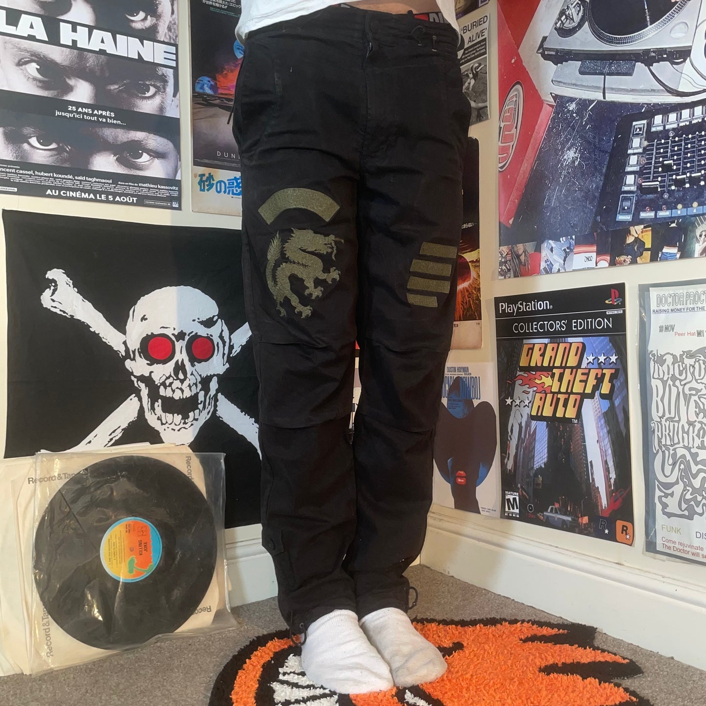 Maharishi 00s Embroidered Dragon Pants