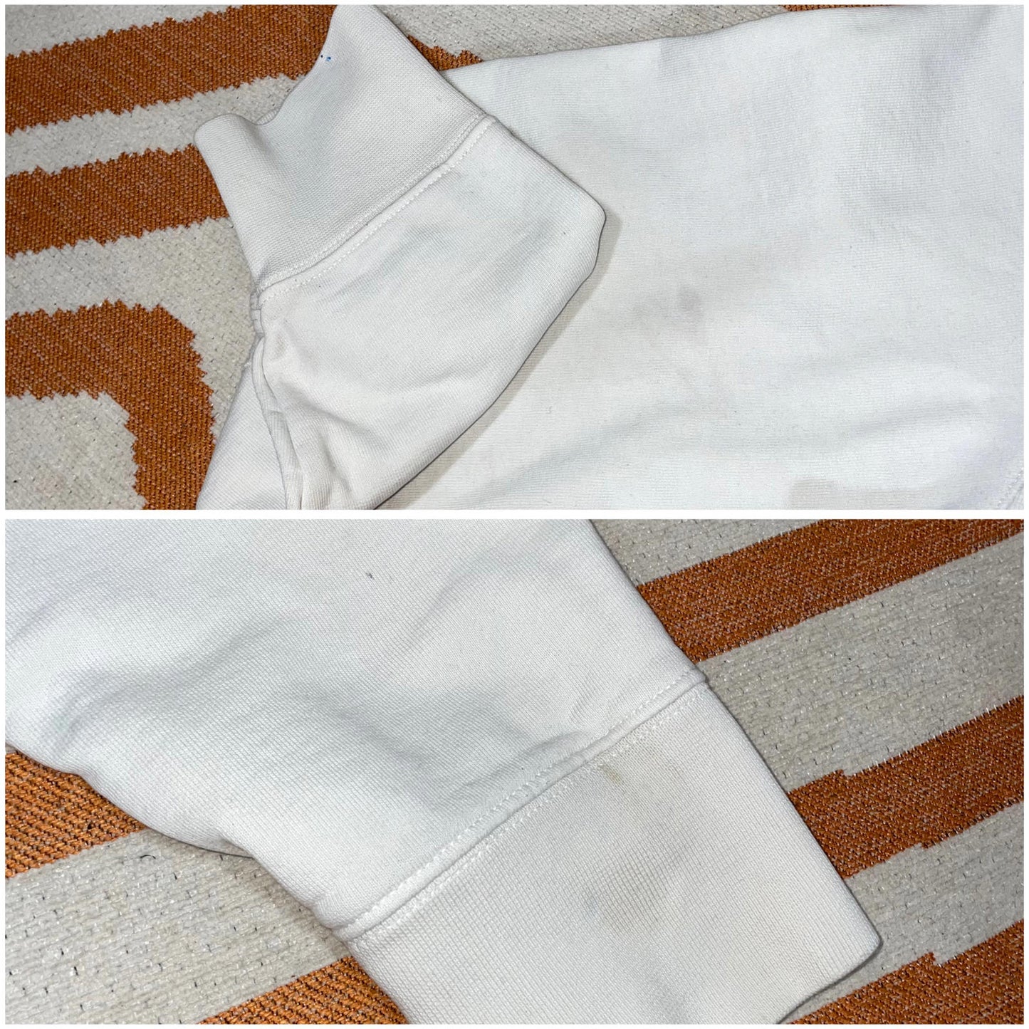 Quiksilver 90s Embroidered Spell-Out White Sweatshirt XL