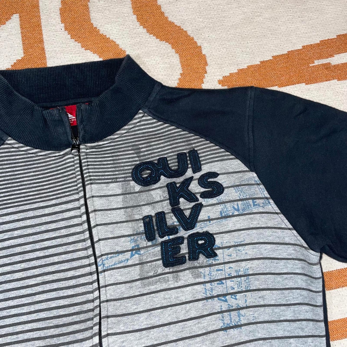 Quiksilver 00s Embroidered Track Jacket S