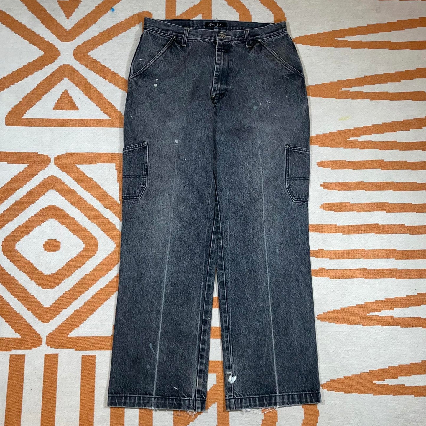 Sean John 00s Baggy Grey Denim Jeans 34x32