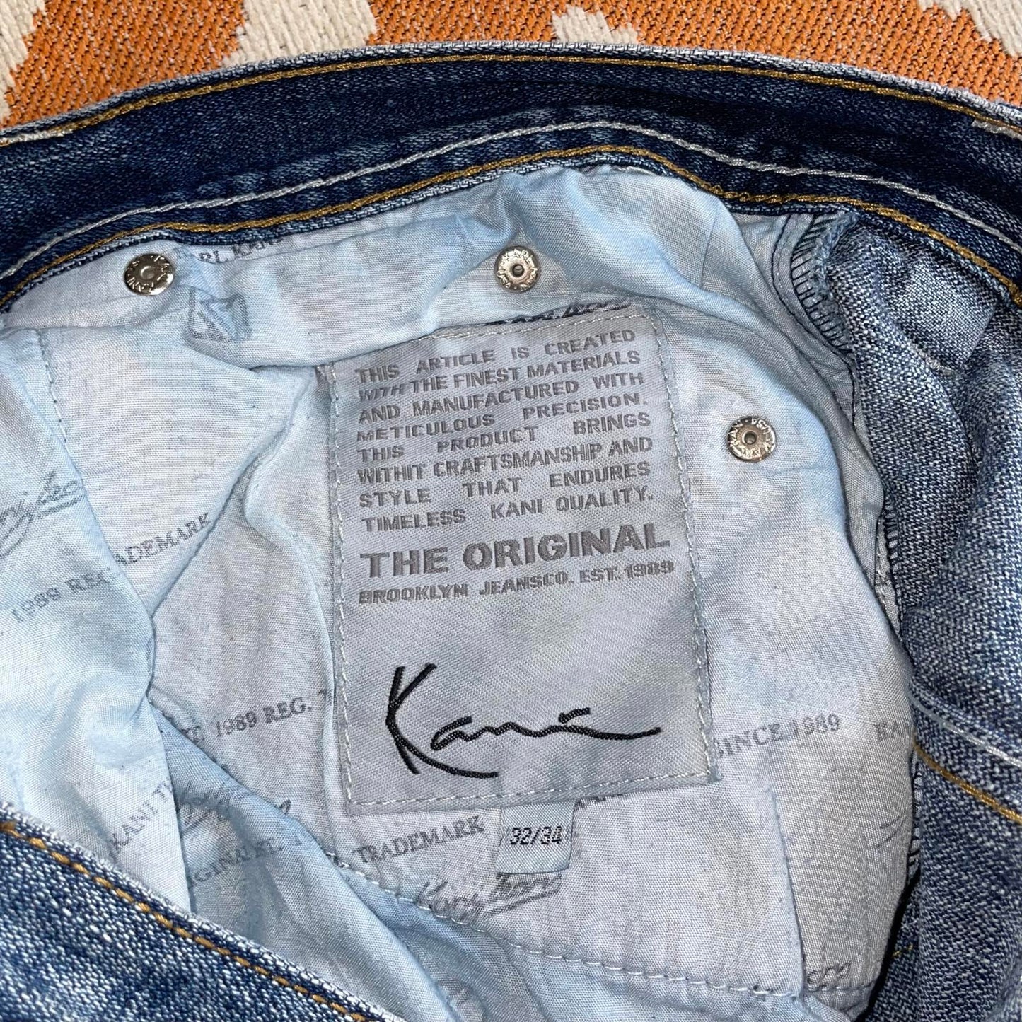 Karl Kani 90s Patched Baggy Jeans 32x34