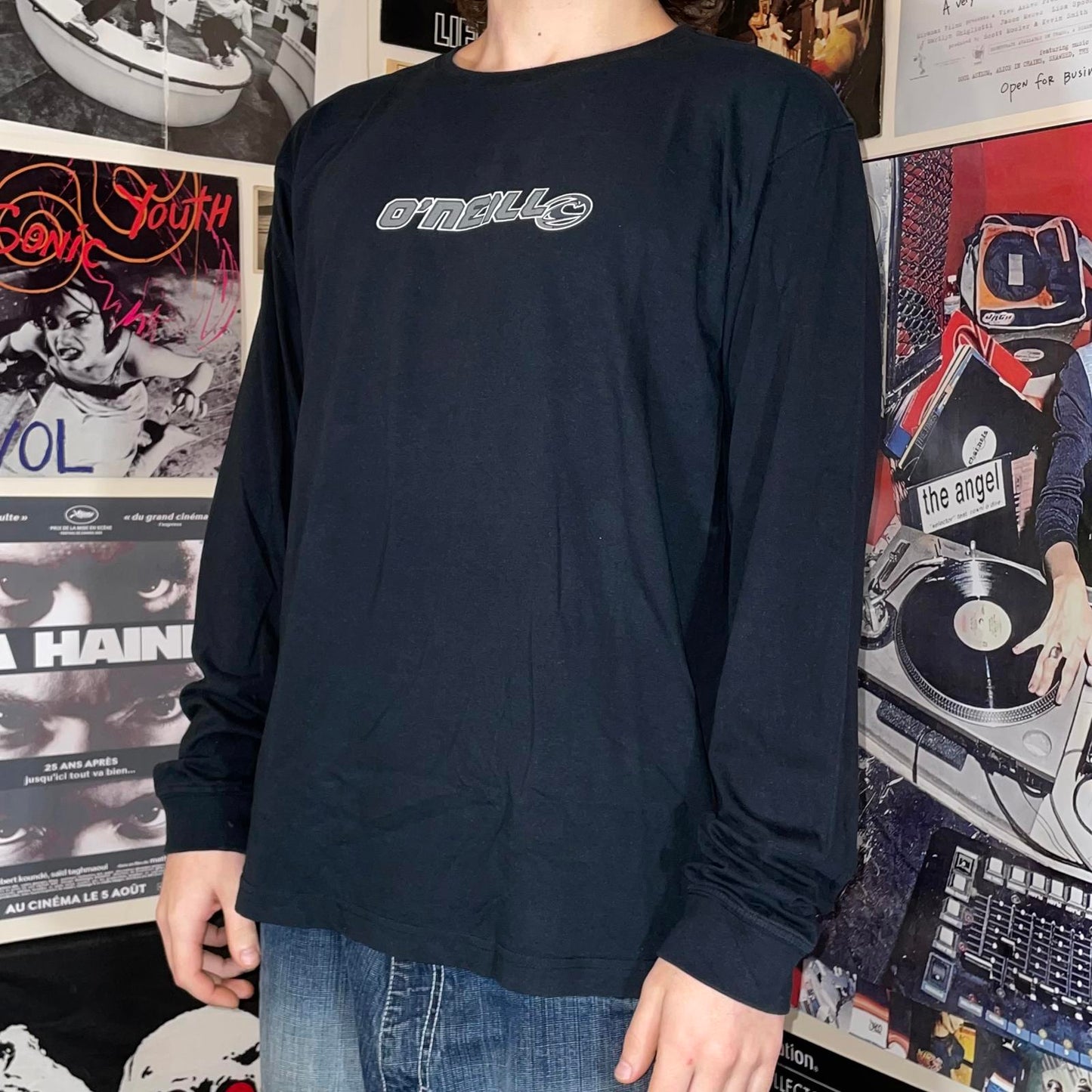 O’Neill 00s Graphic Black Longsleeve T-Shirt L
