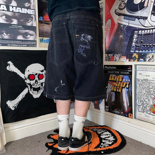 Paco 90s Printed Dragon Jorts 38x12