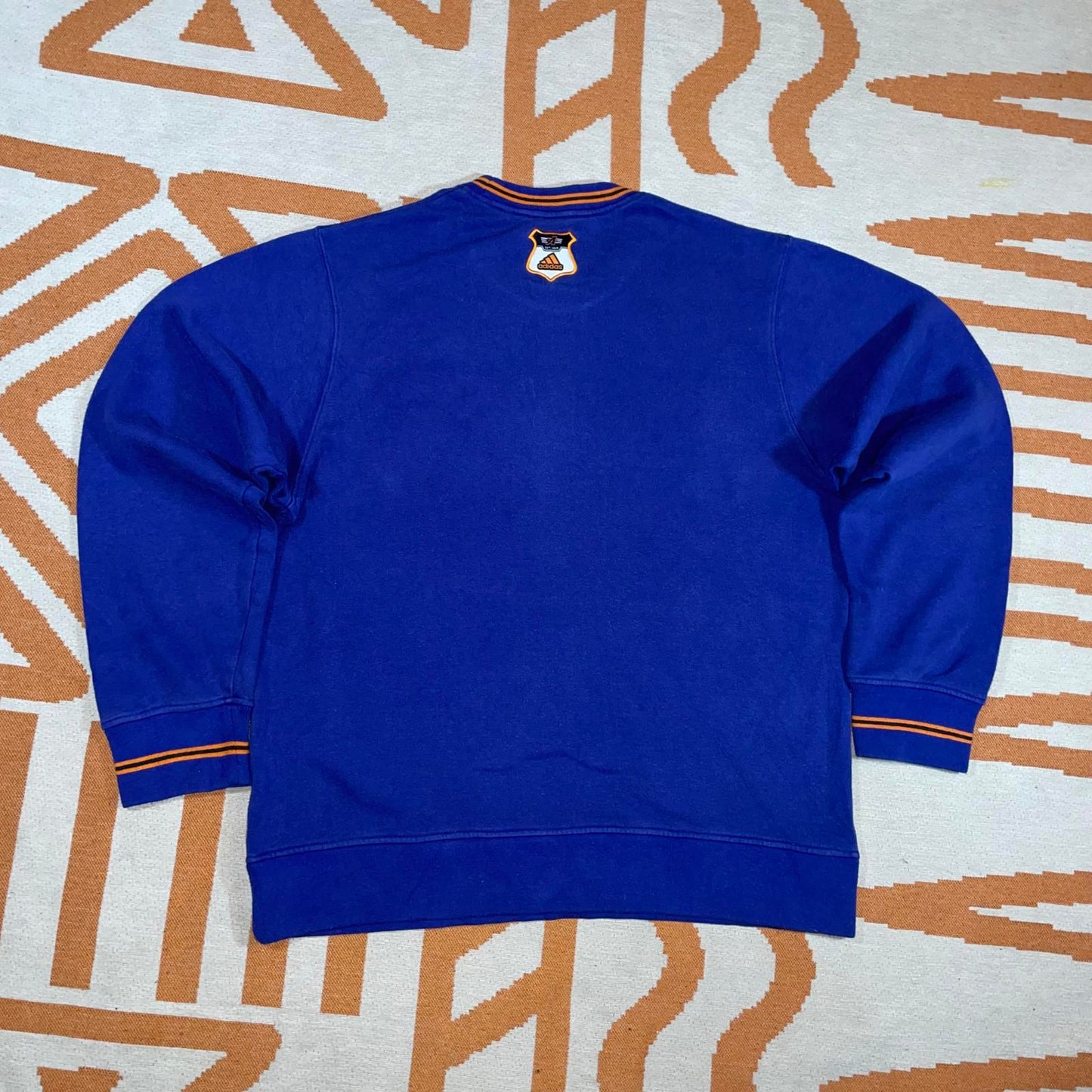 Adidas 90s Varsity Blue Sweatshirt M