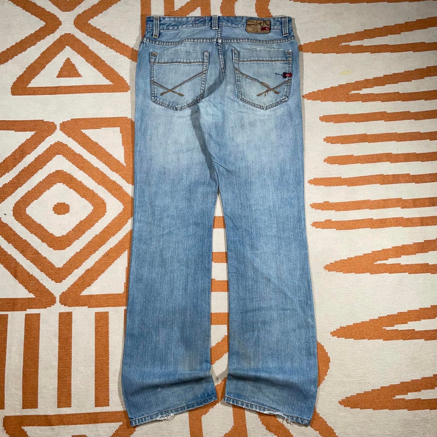 Quiksilver 00s Blue Denim Surf Jeans 31x33