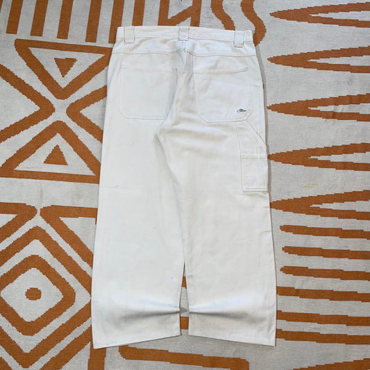 Quiksilver 00s Cream Embroidered Pants 36x30