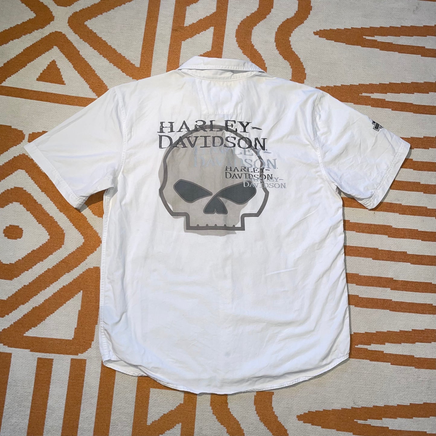 Harley Davidson 00s ‘Skull’ Shirt L
