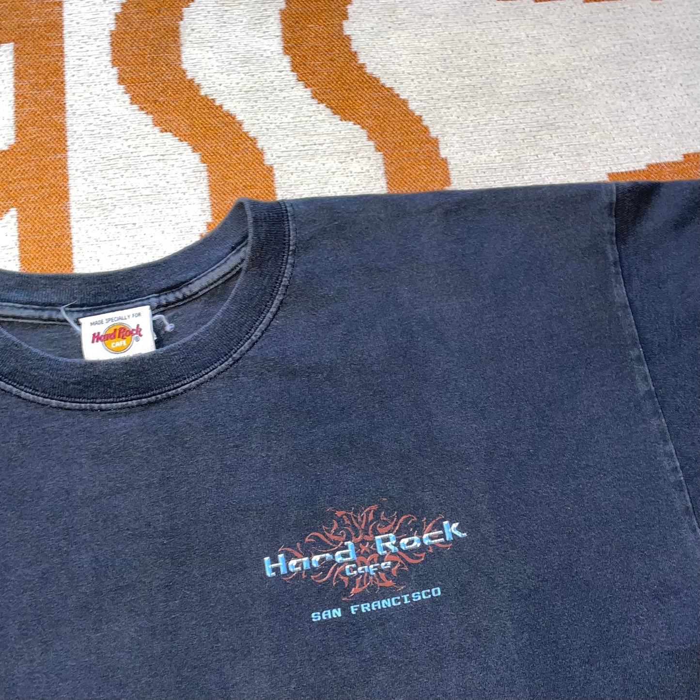 Hard Rock Cafe 00s Guitar Print T-Shirt XL