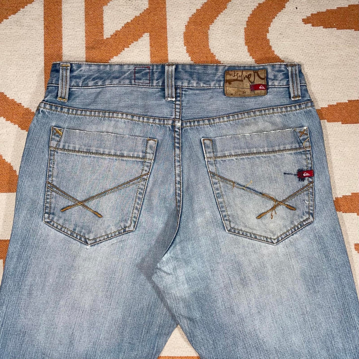 Quiksilver 00s Blue Denim Surf Jeans 31x33