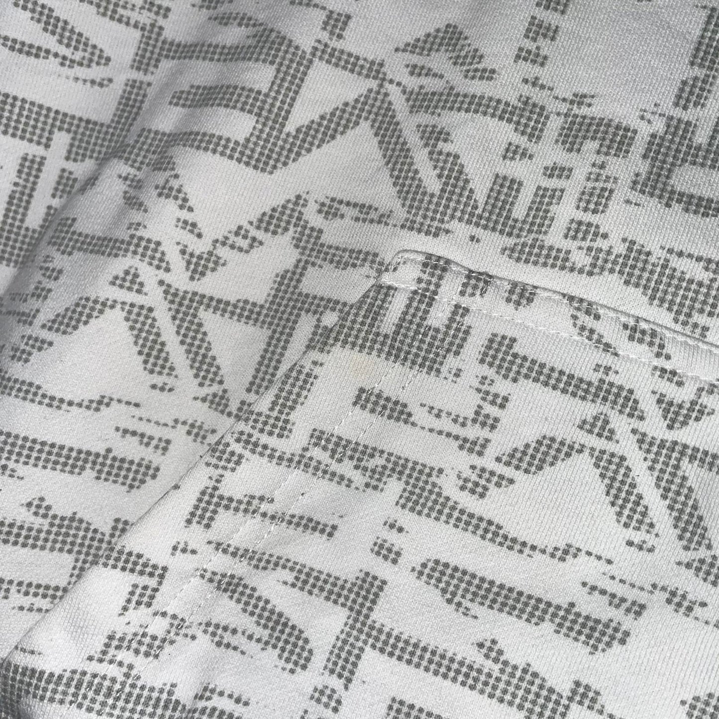 Quiksilver 00s Text Pattern White Hoodie L