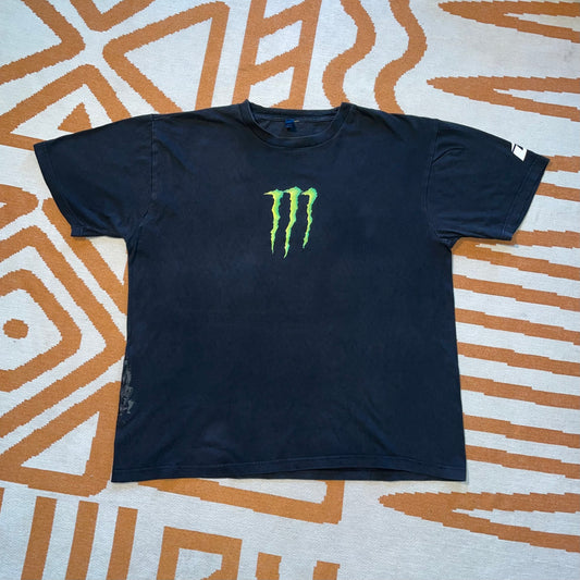 Monster Racing 00s Printed Graphic T-Shirt L