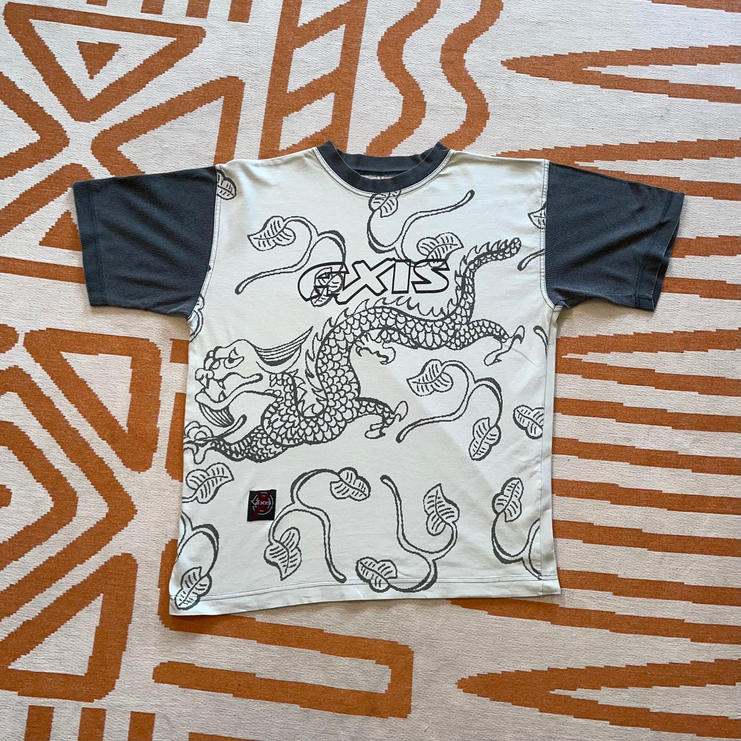 Axis Surf 00s Dragon Pattern T-Shirt L