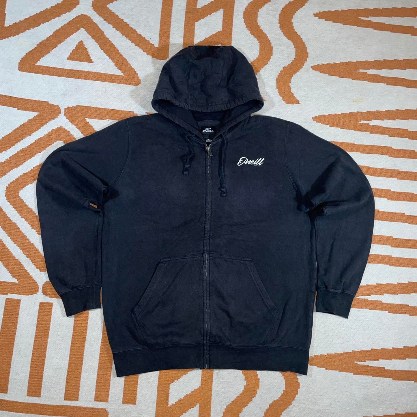 O’Neill 00s Zip Graphic Surf Hoodie M