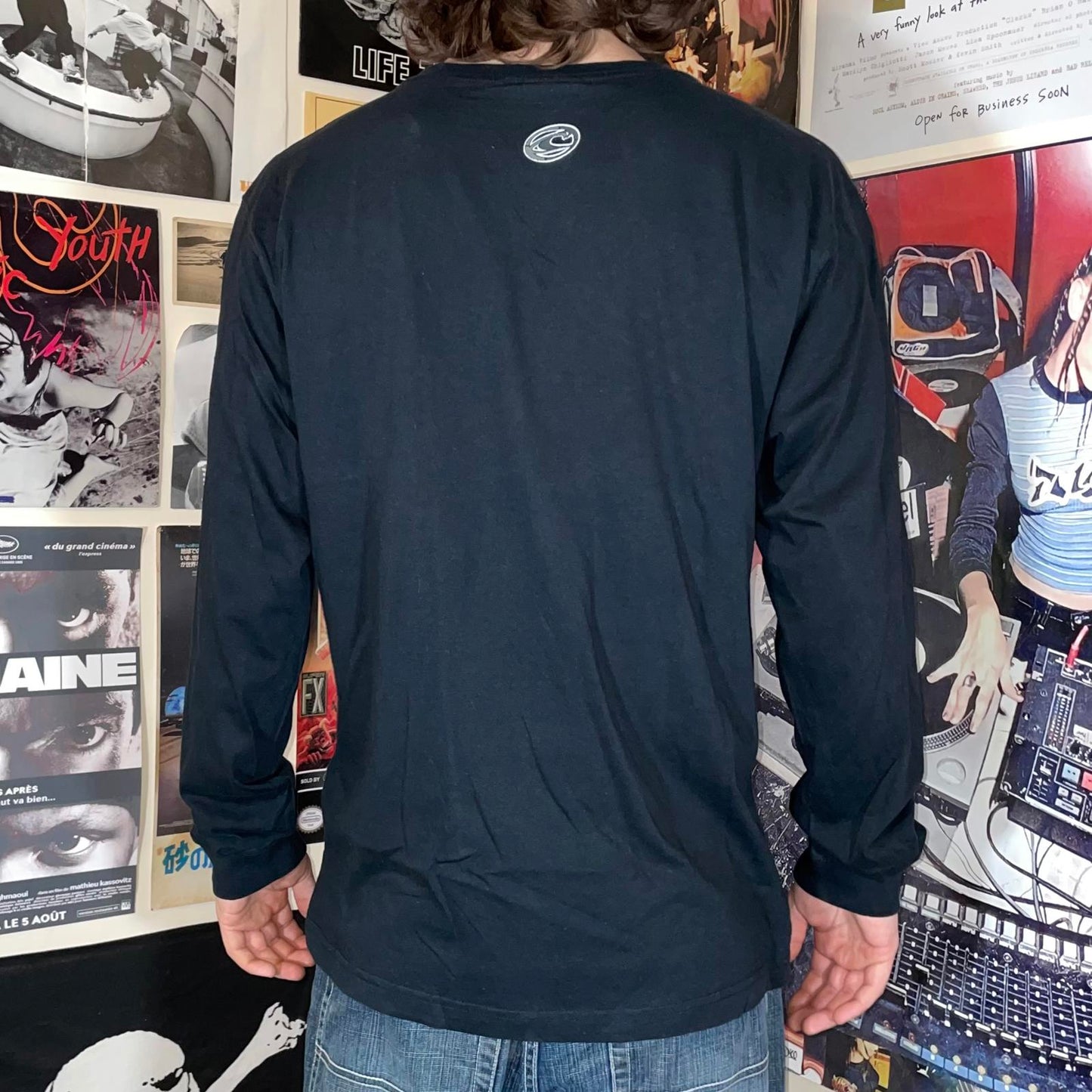 O’Neill 00s Graphic Black Longsleeve T-Shirt L