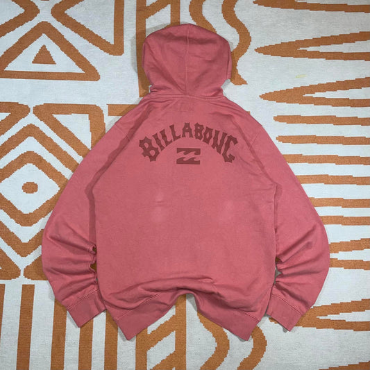 Billabong 10s Print Salmon Surf Hoodie L