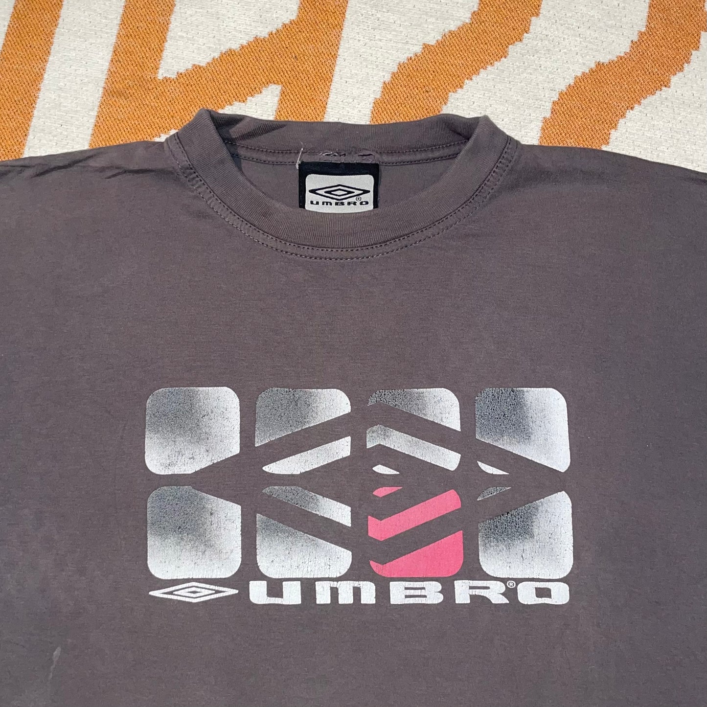 Umbro 00s Print Diamond Graphic T-Shirt XL