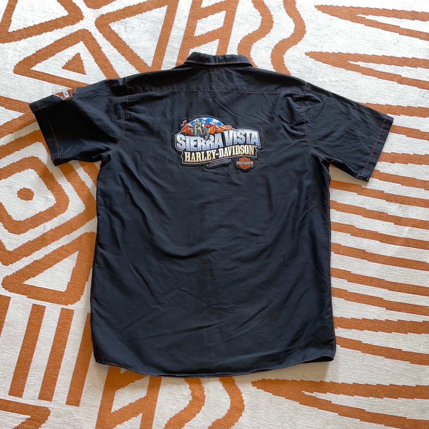 Harley Davidson 00s Embroidered ‘Sierra Vista’ Shirt XL