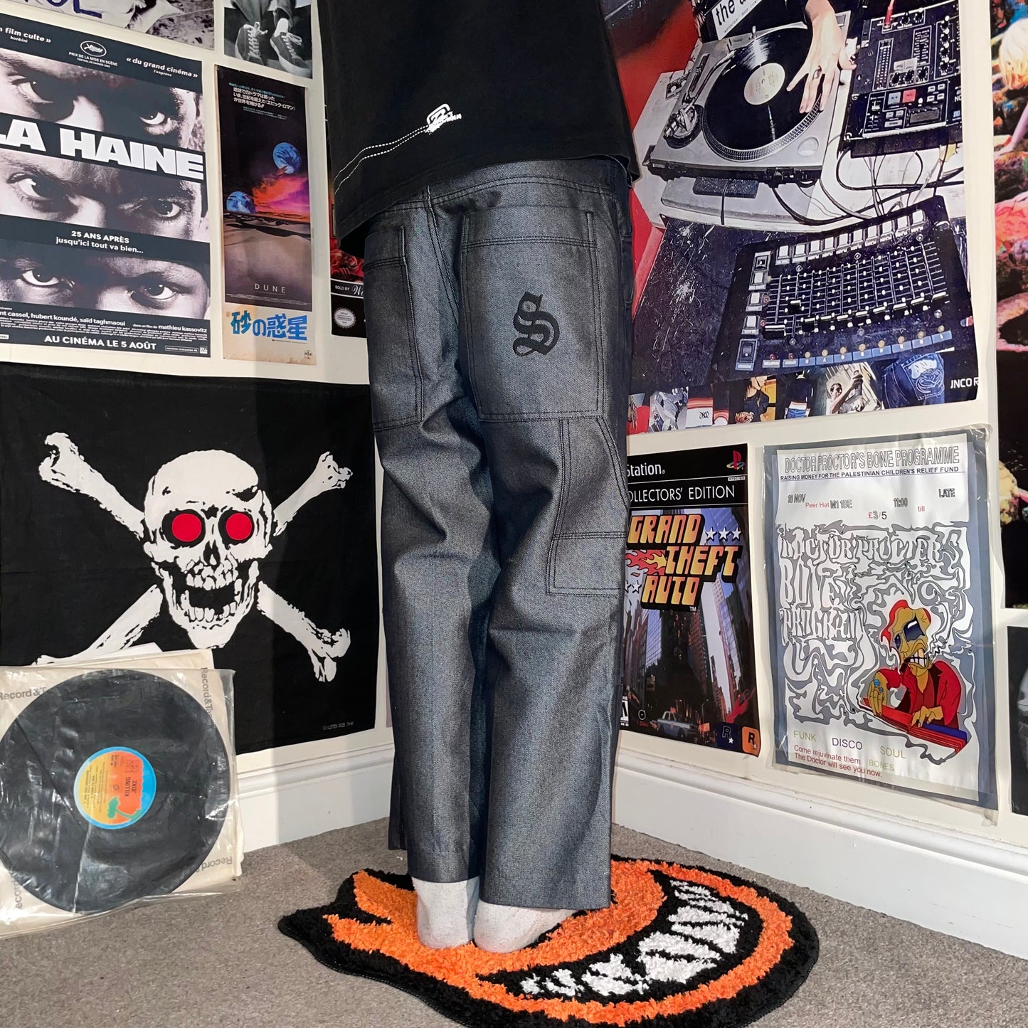 Kiabi Casual 00s Silver Embroidered Jeans