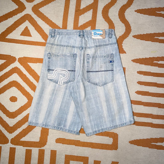 Southpole 90s Embroidered Baggy Jorts 34x13