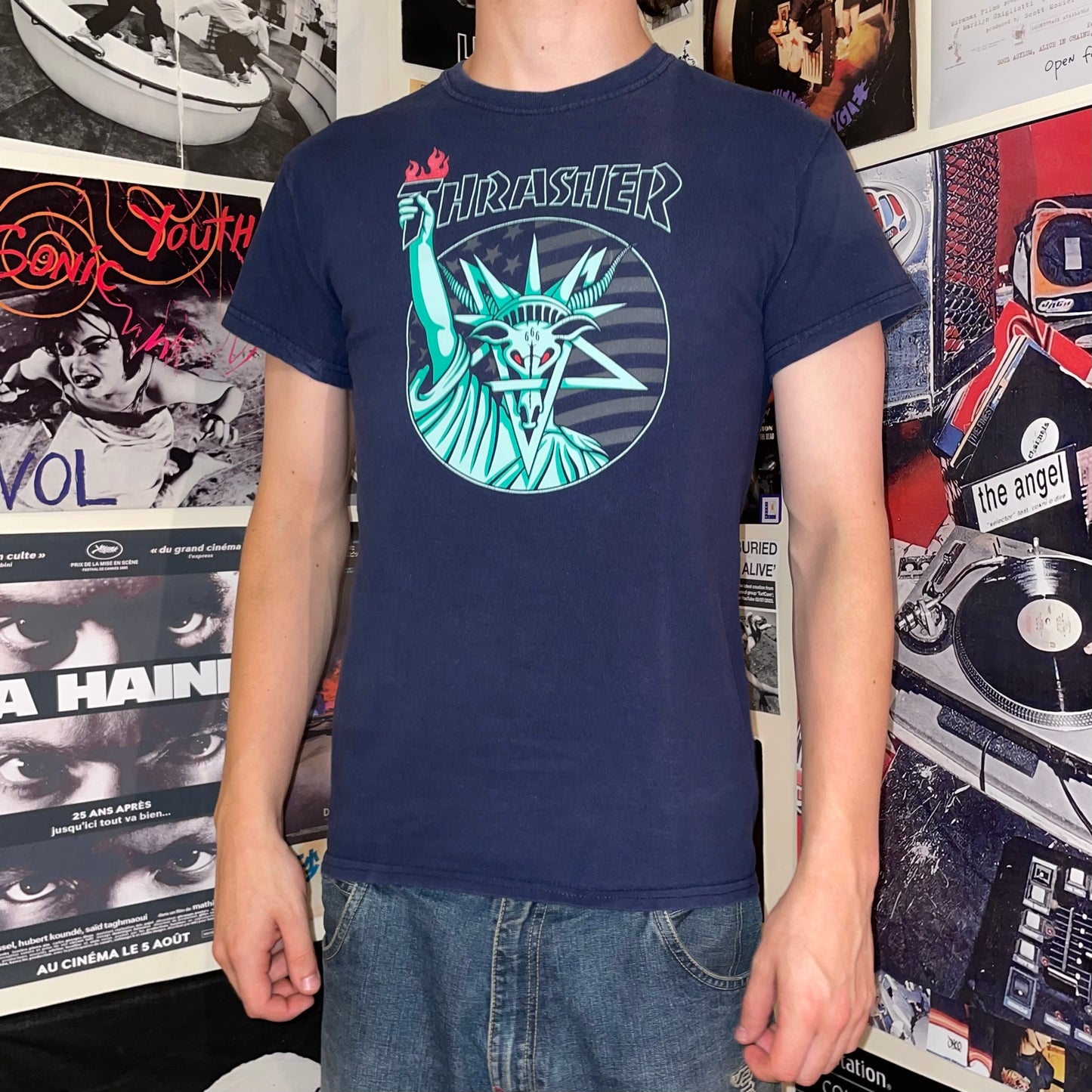 Thrasher 00s Printed Liberty Graphic T-Shirt S