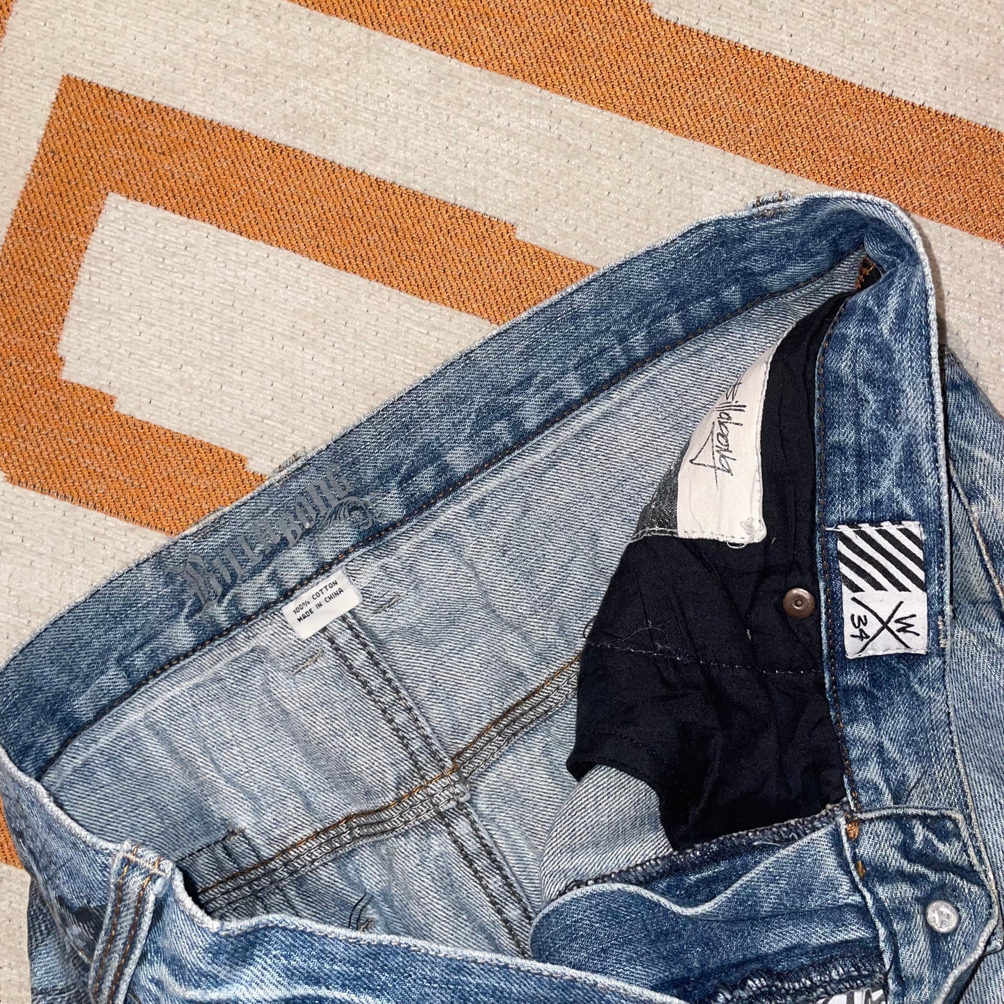 Billabong 00s Embroidered Baggy Jorts 34x11