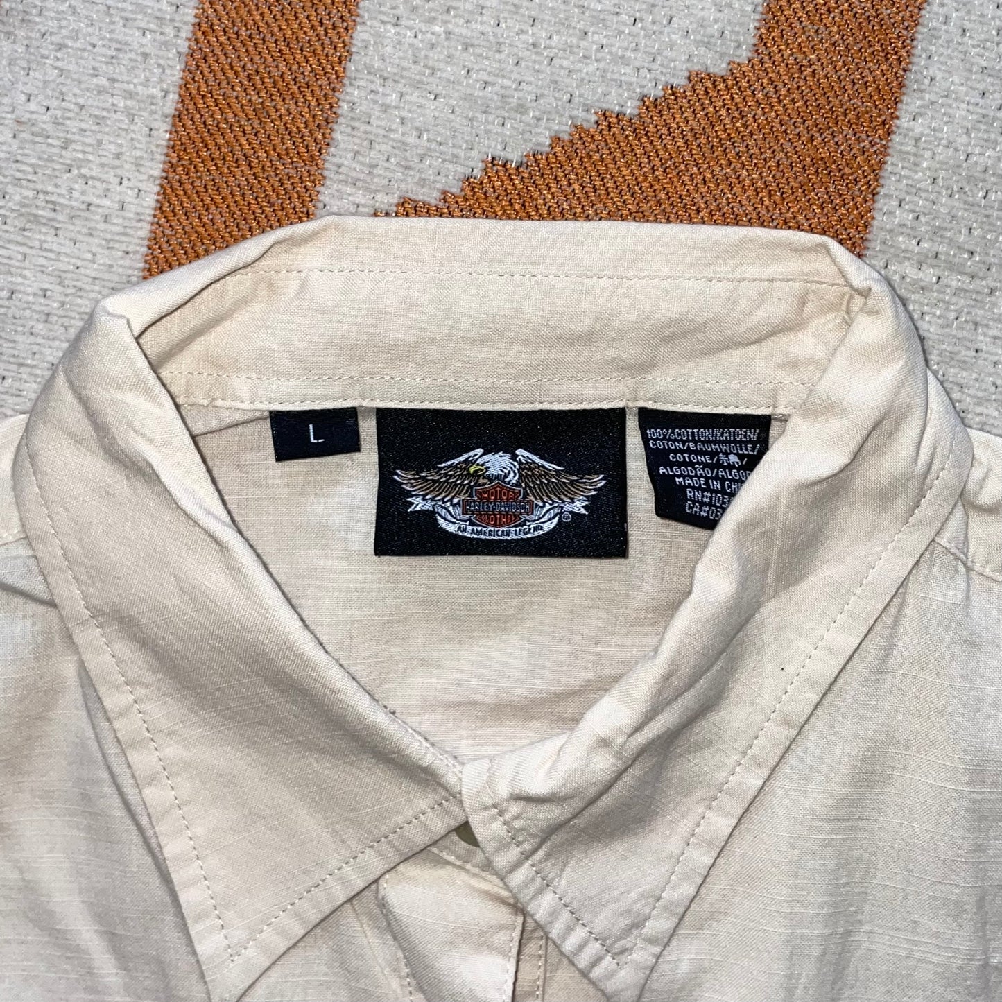 Harley Davidson 00s ‘Loops’ Embroidered Gilet L/12
