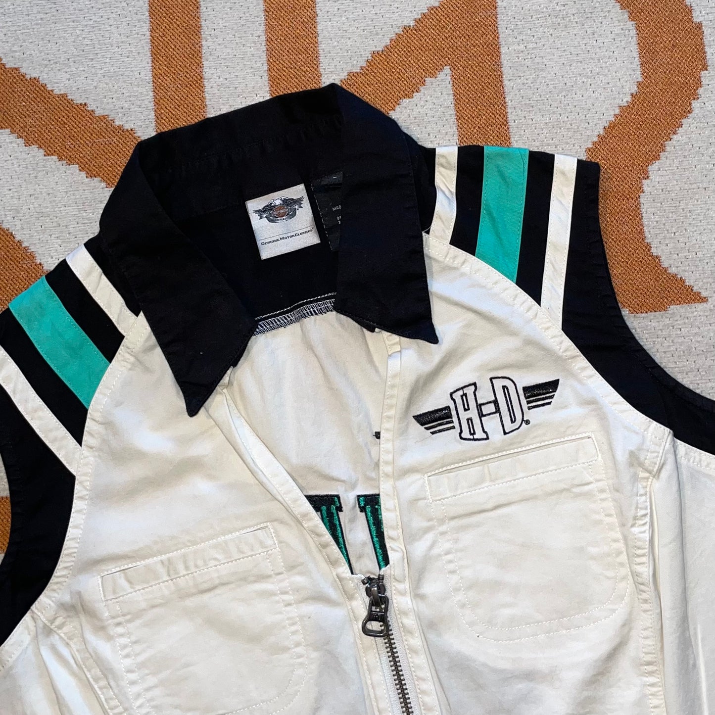Harley Davidson 00s Embroidered Gilet L/12