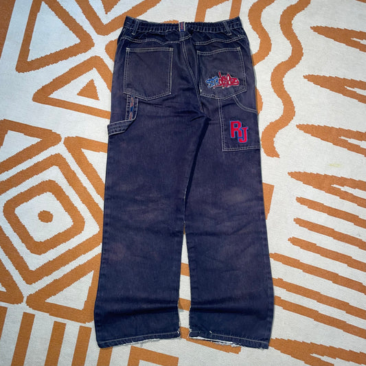 Strois 90s Embroidered Baggy Jeans