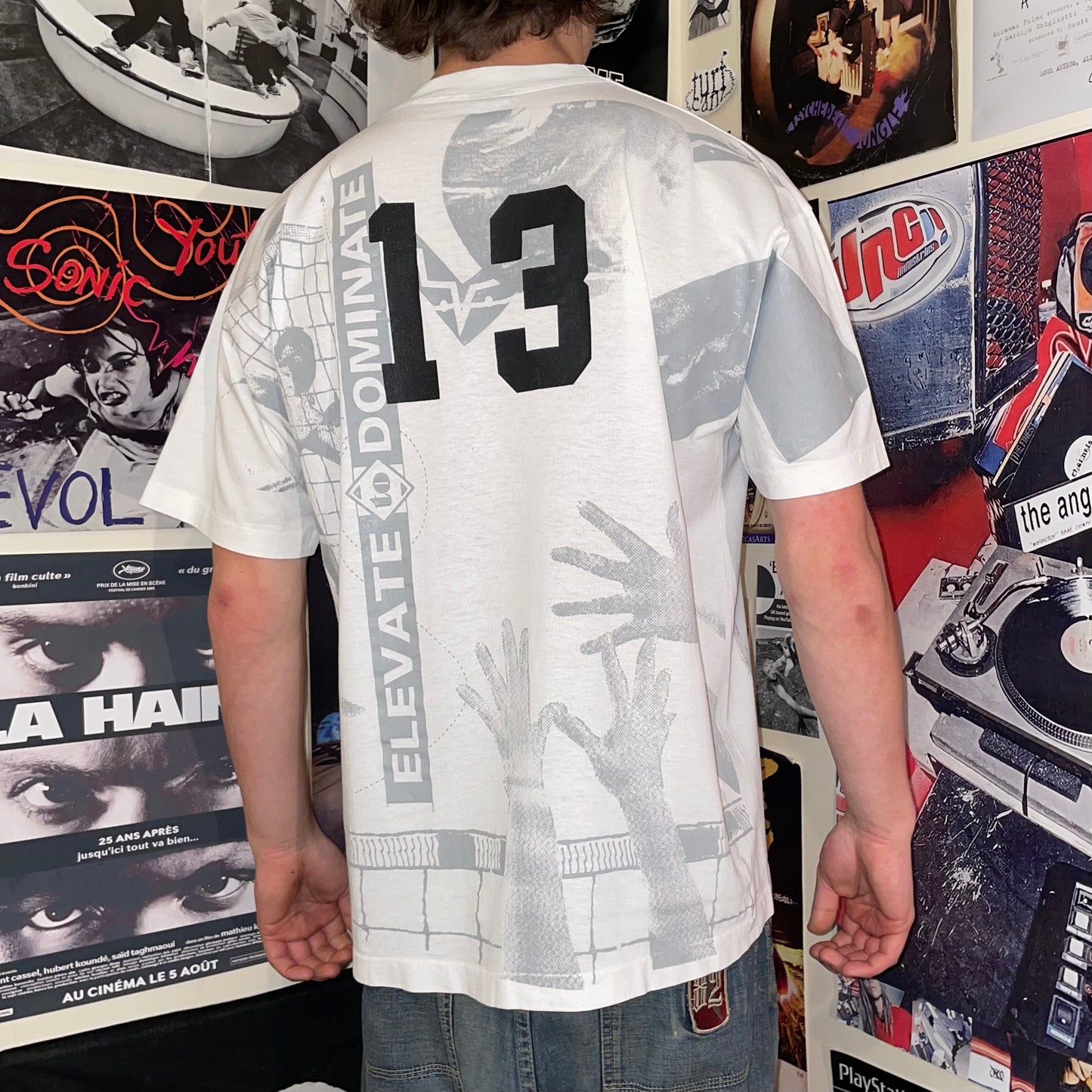 Screen Stars 80s NBA Basketball AOP T-Shirt XL