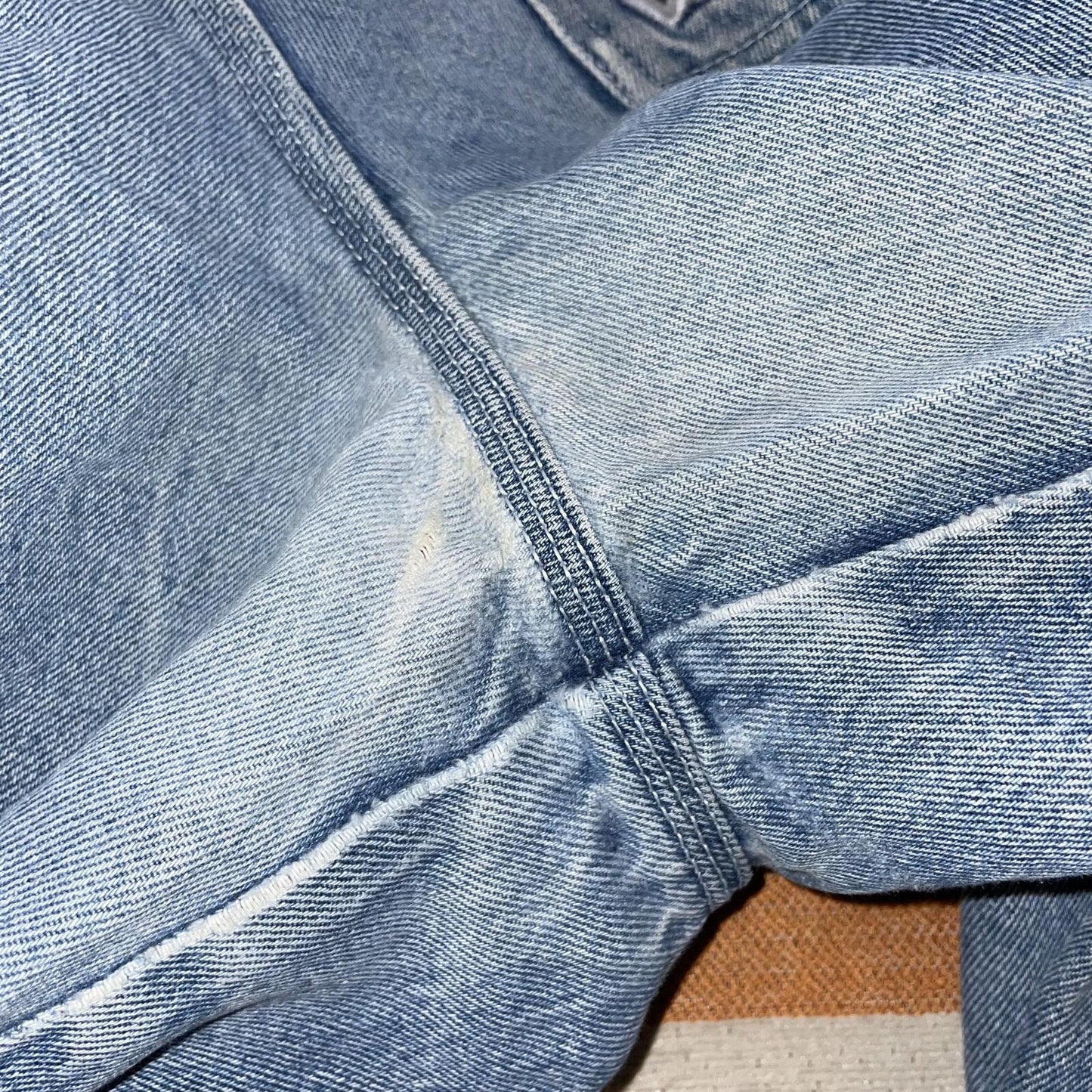 Sancezz 90s Embroidered ‘ZZ’ Baggy Blue Jeans 31x31