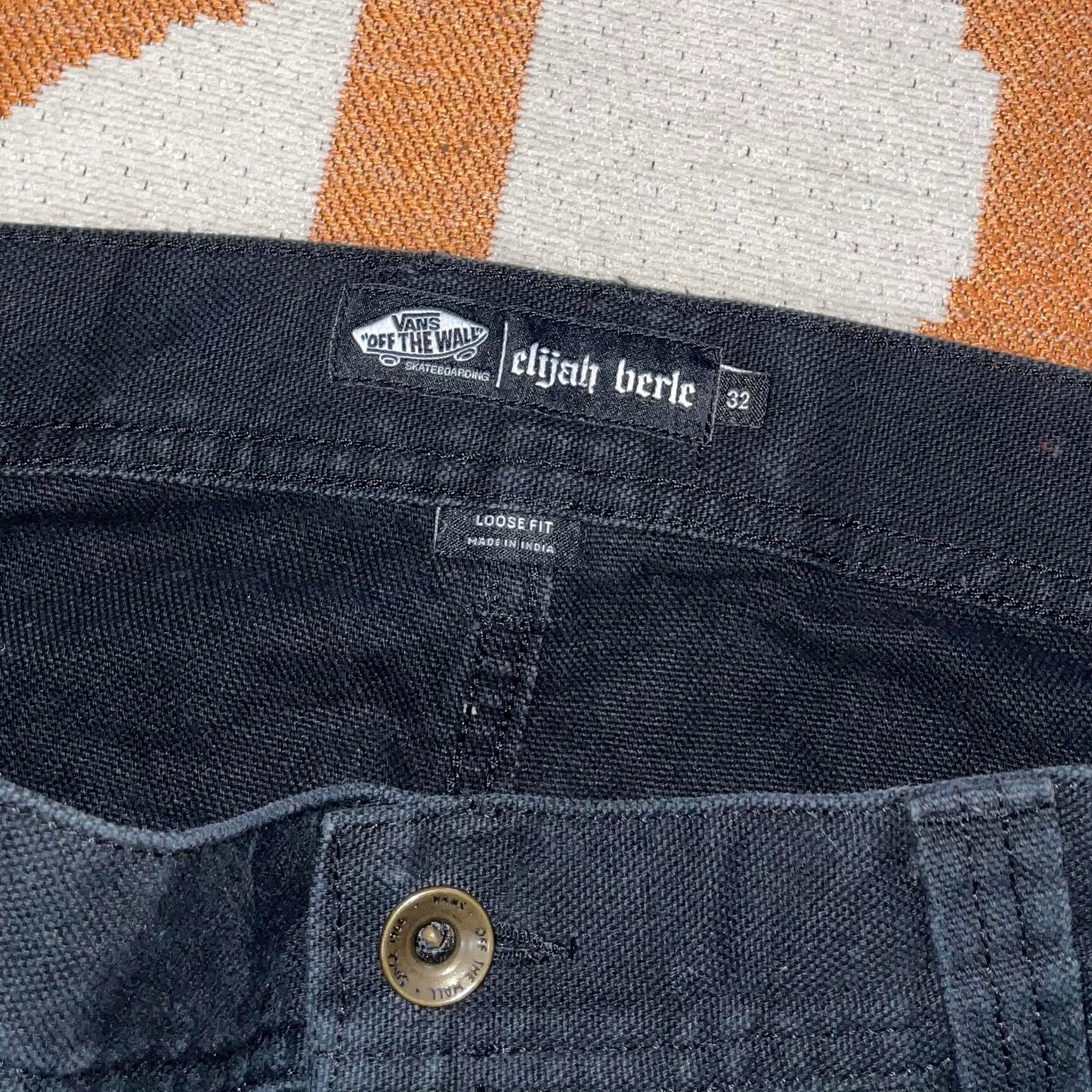Vans '22 Elijah Berle Embroidered/Printed Skate Trousers 32x31