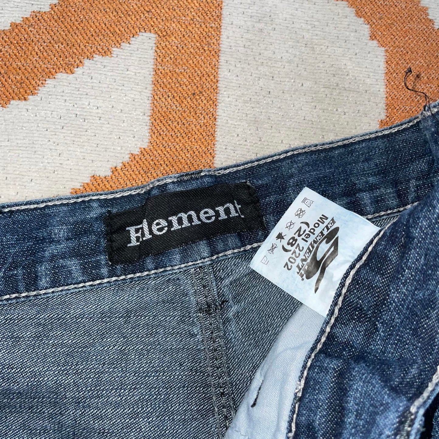 Element 90s Embroidered Snowboard Baggy Jeans 30x29