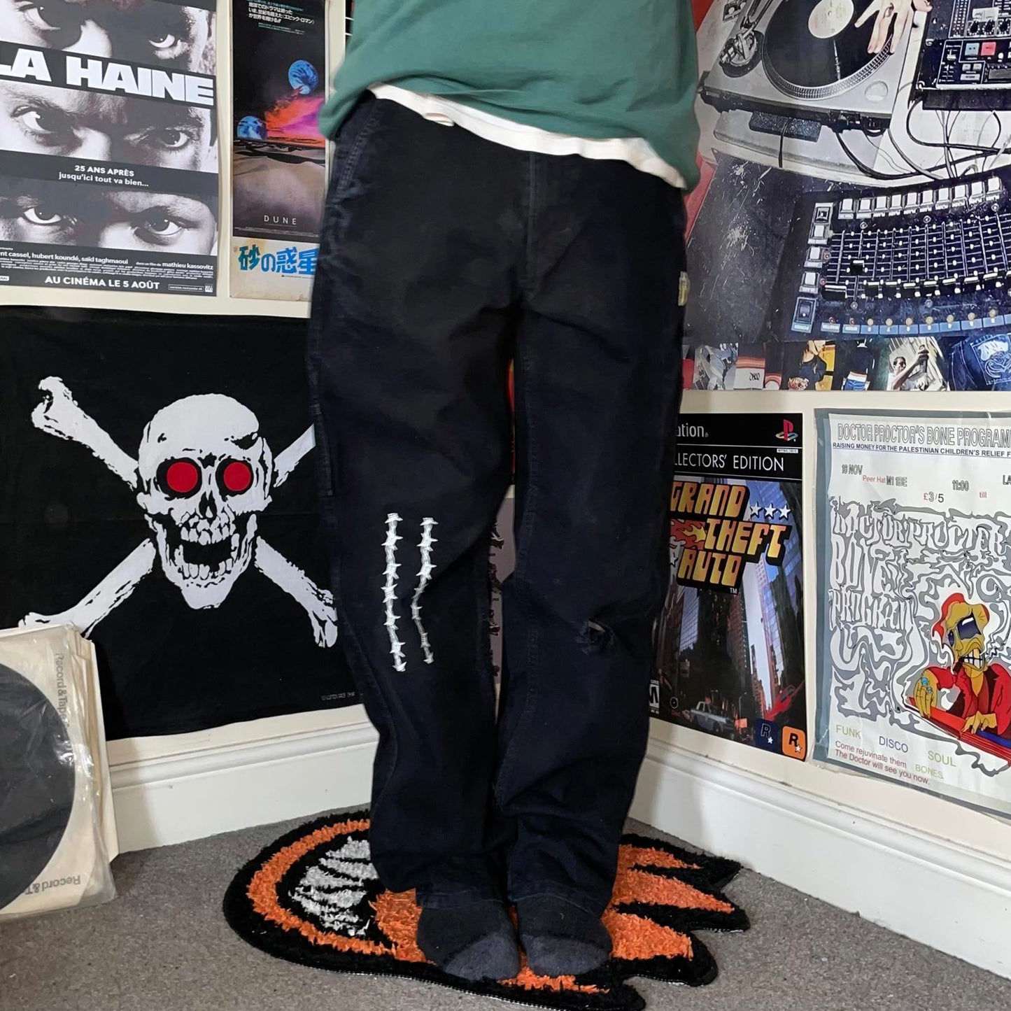Vans '22 Elijah Berle Embroidered/Printed Skate Trousers 32x31