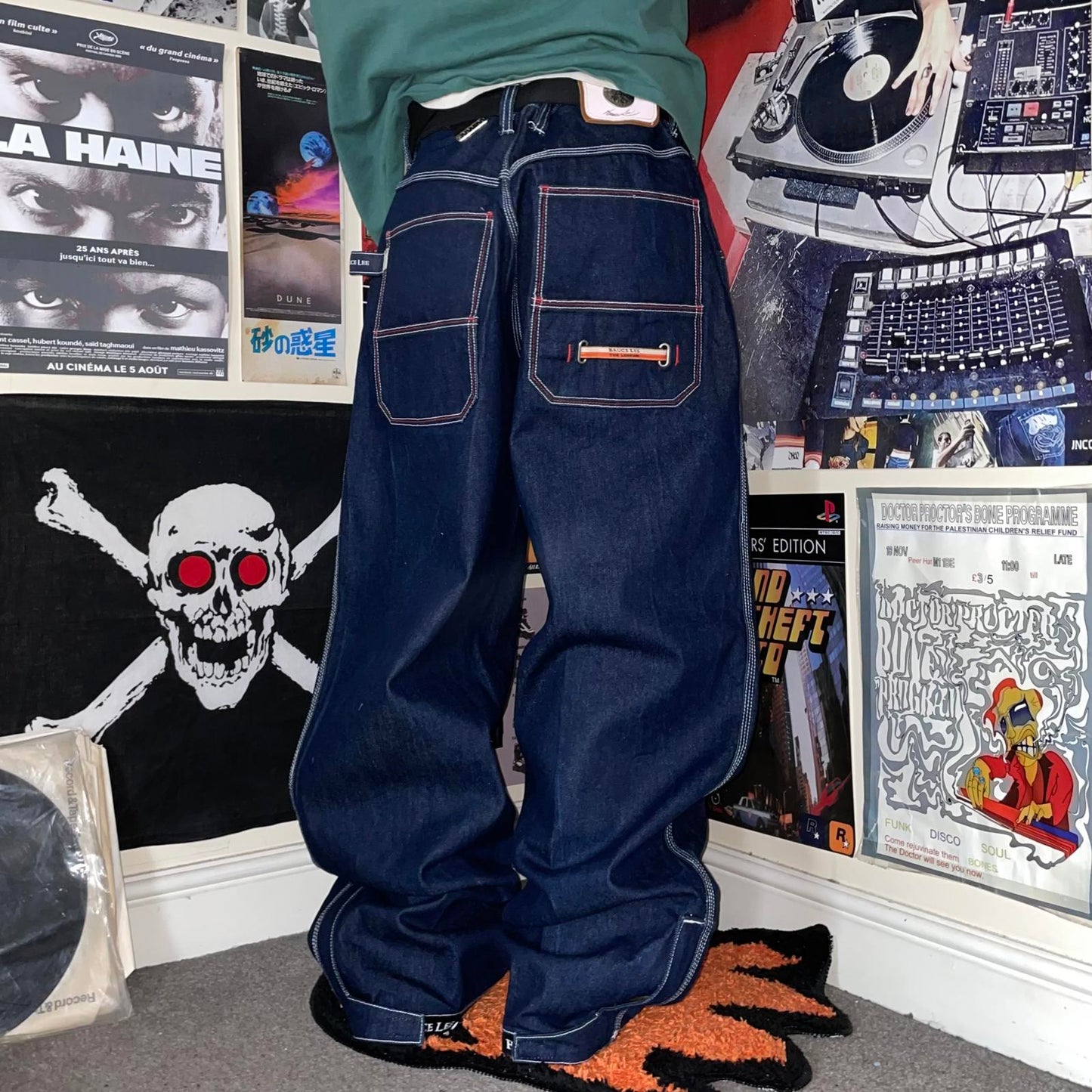 Bruce Lee '11 Baggy ‘Legend’ Jeans 36x36