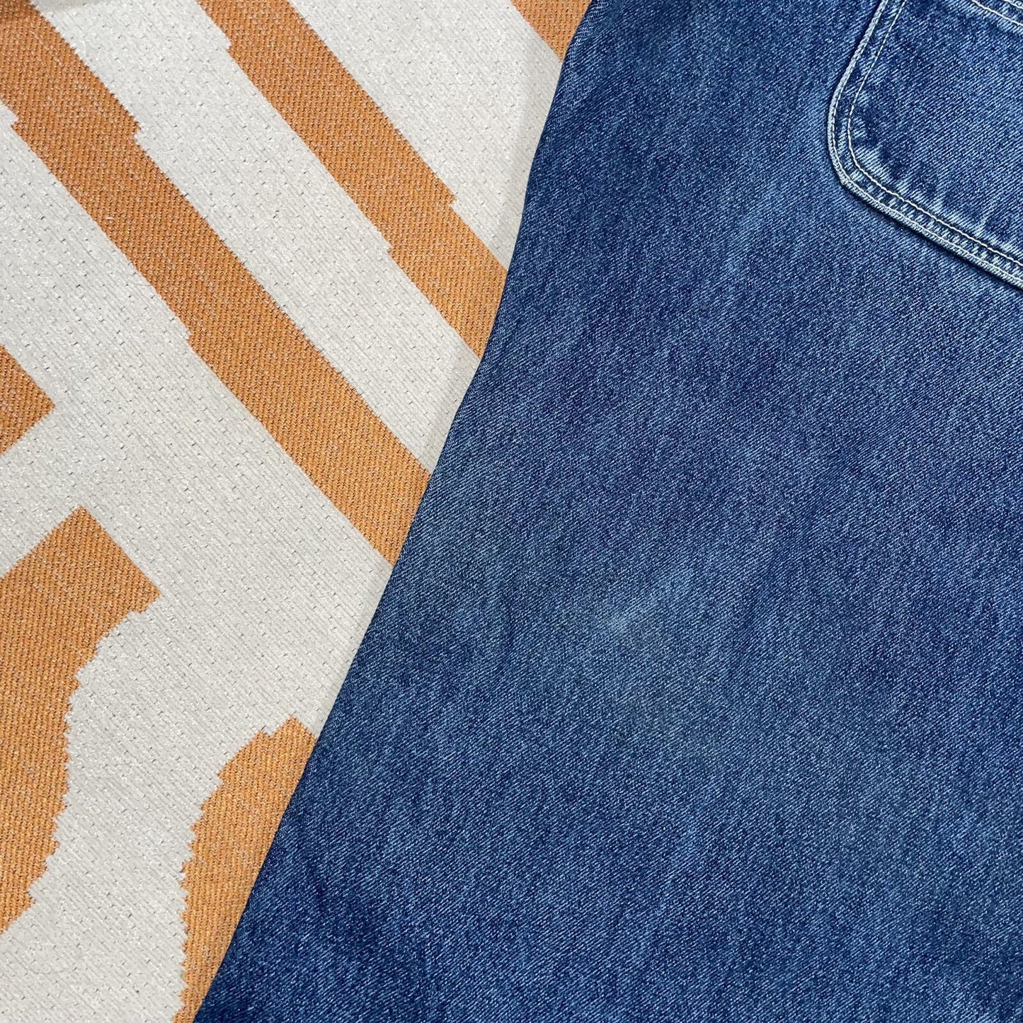 Fishbone 00s Baggy Denim Blue Jeans 34x33