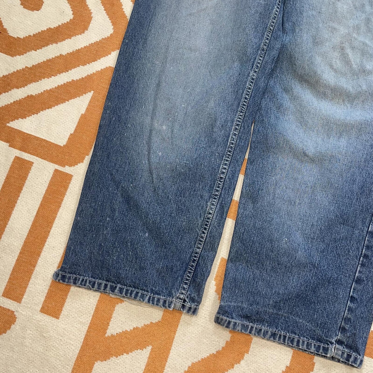 Enyce 00s Embroidered Baggy Blue Jeans 34x31