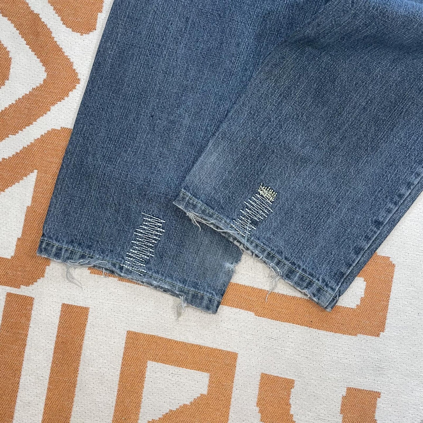 Karl Kani 00s Patched/Embroidered Baggy Jeans 32x32