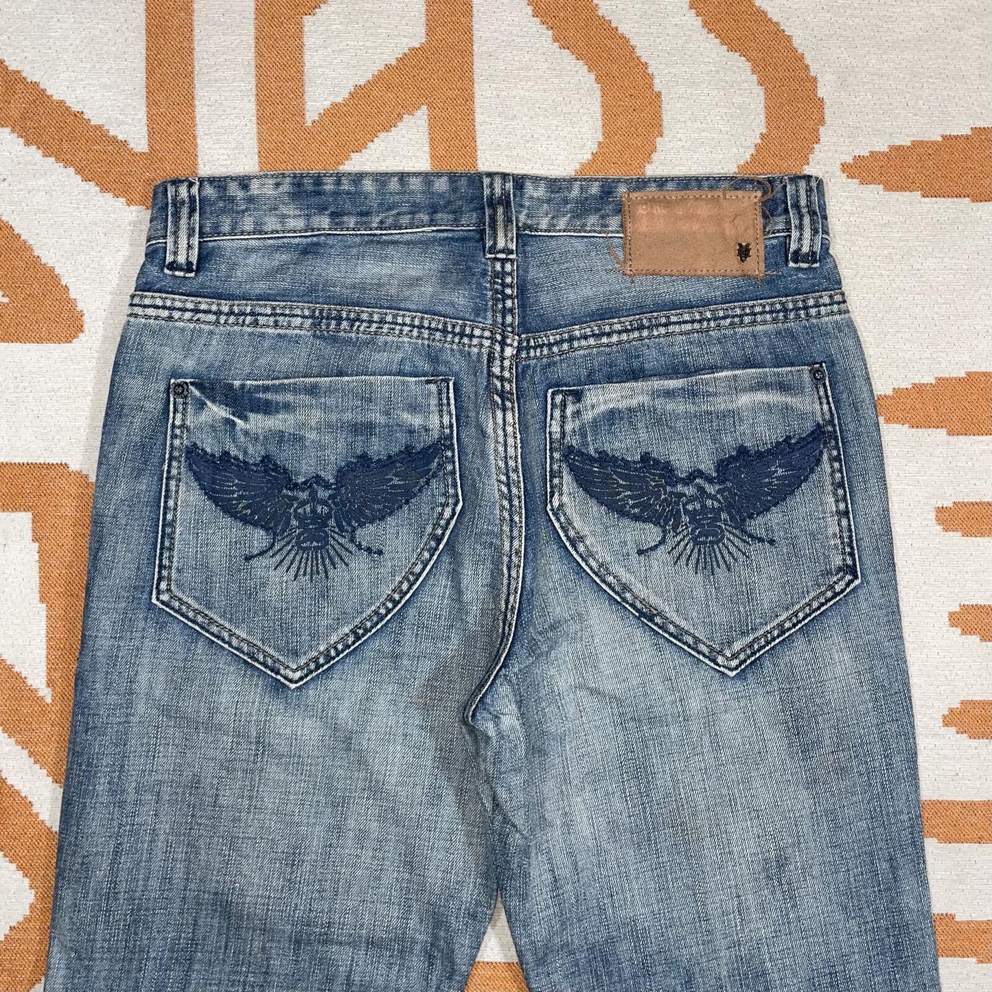 Ecko Unltd. 00s Printed/Embellished Wings Jeans 32x32
