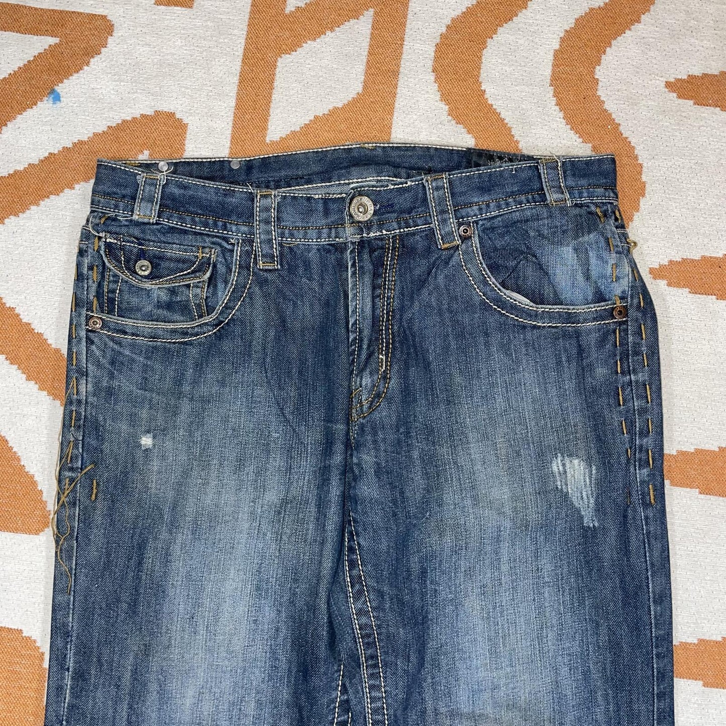 Urban Behaviour 00s Embroidered Bootcut Jeans 34x34/14