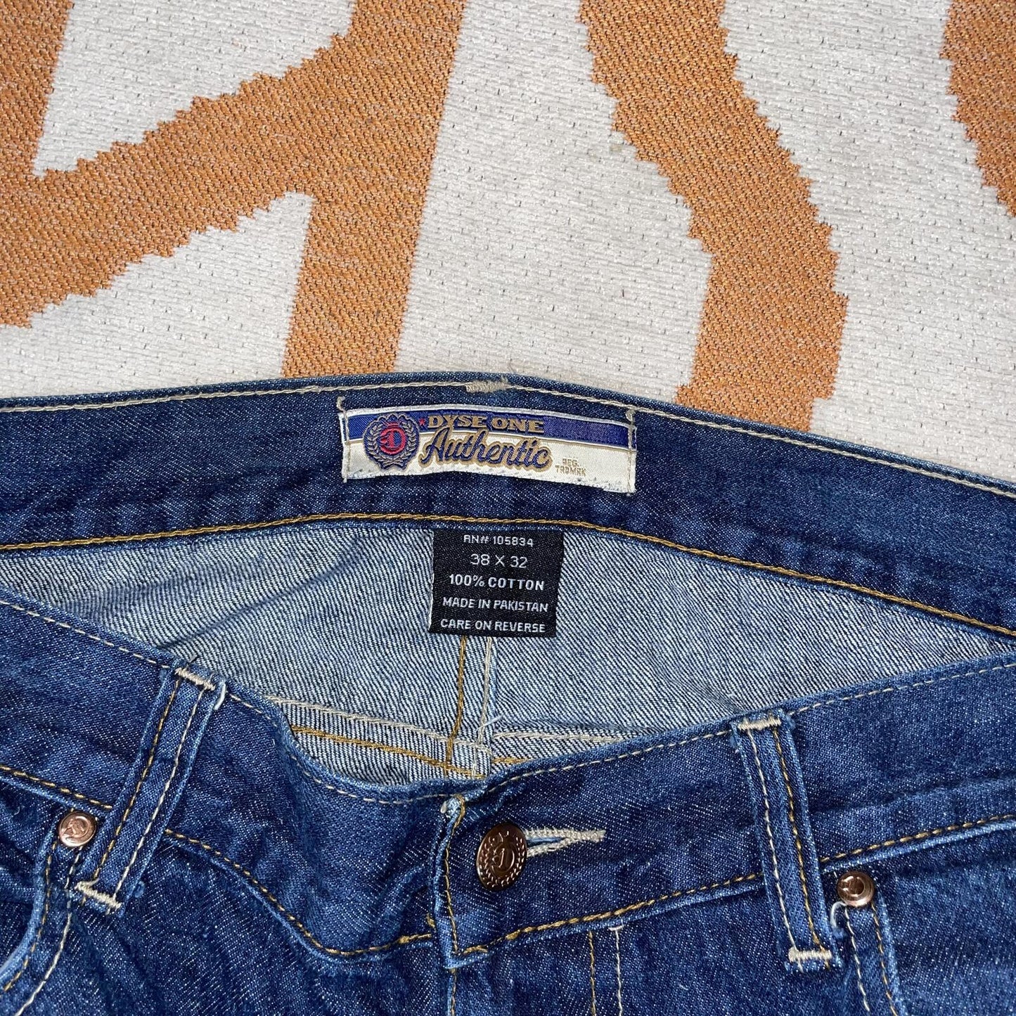 Dyse One 00s Printed ‘Burner’ Graffiti Jeans 38x32